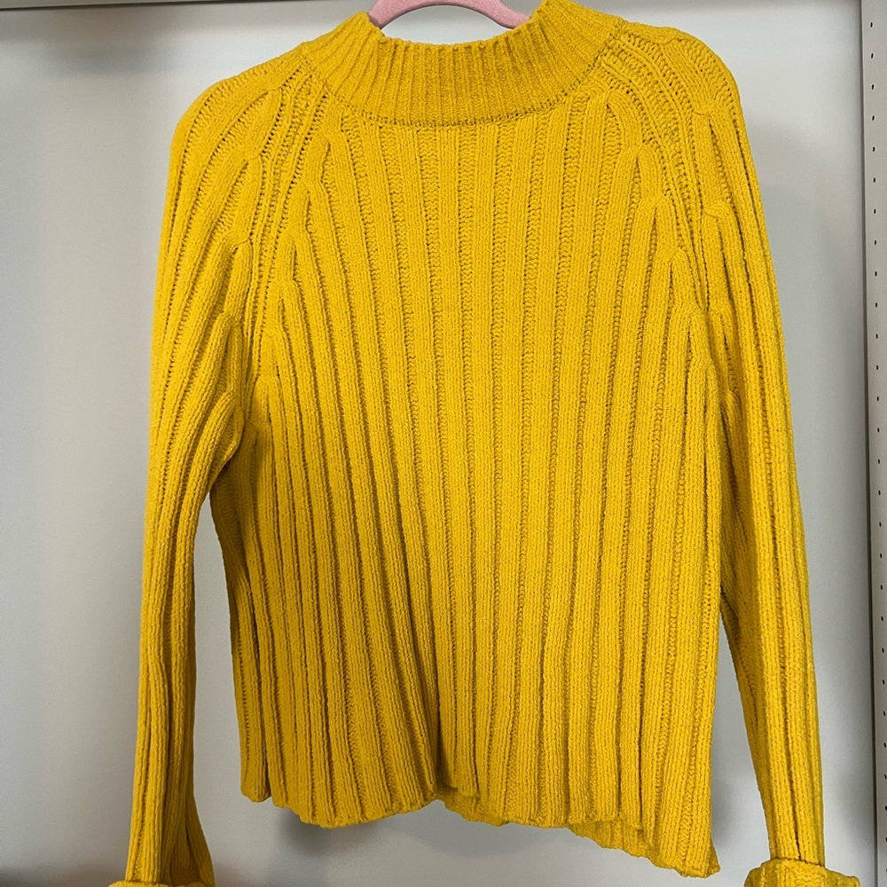 Yellow Ribbed Sweater